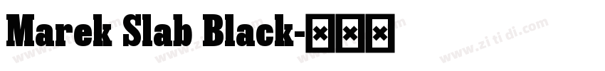 Marek Slab Black字体转换